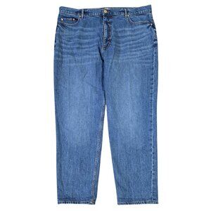 LOFT High Waist Boyfriend Jeans Medium Wash Retro Look Relaxed Fit Classic